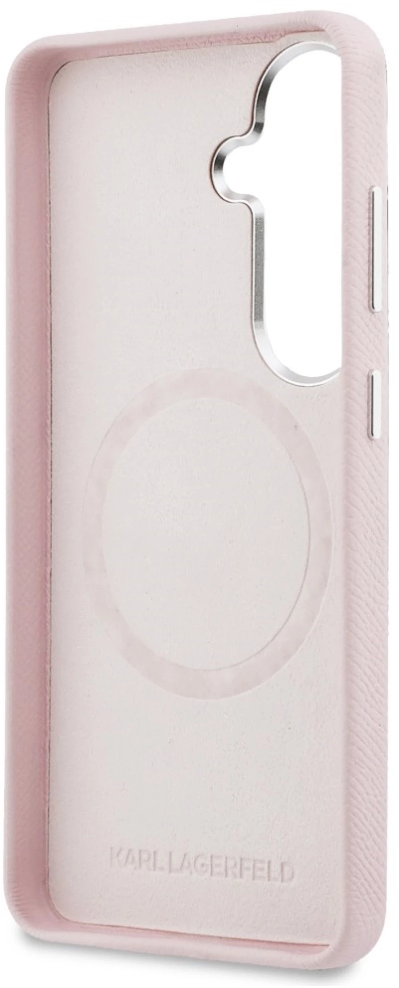 Karl Lagerfeld K Metal Logo MagSafe Case for Samsung Galaxy S26 - Pink