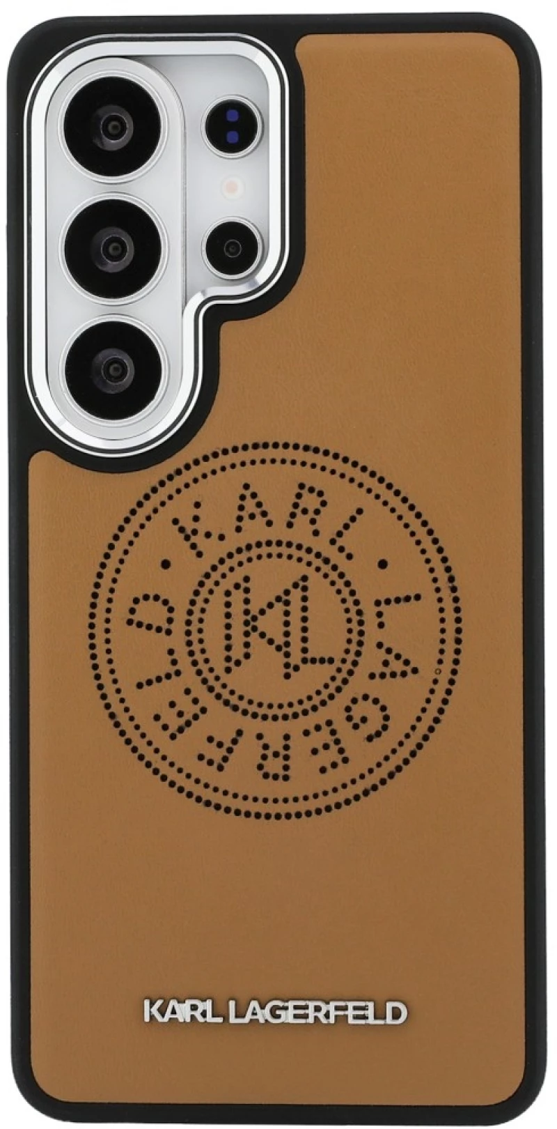Karl Lagerfeld Perforated KL MagSafe Case for Samsung Galaxy S26 Ultra - Brown