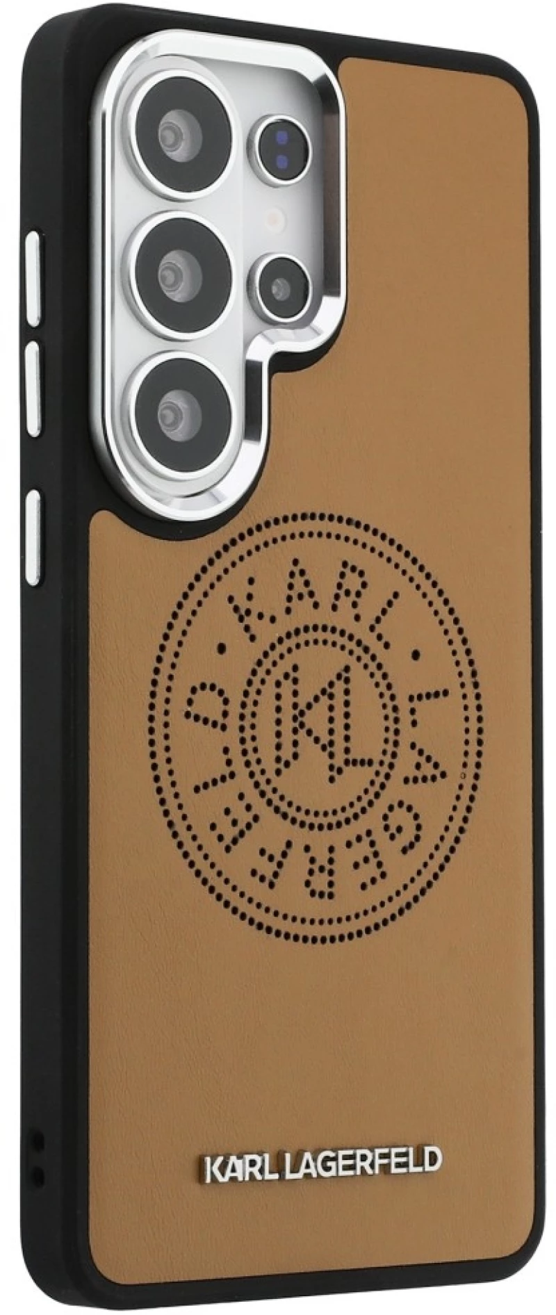 Karl Lagerfeld Perforated KL MagSafe Case for Samsung Galaxy S26 Ultra - Brown
