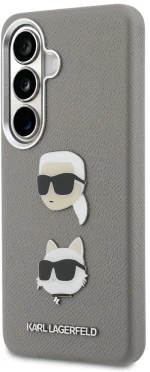 Karl Lagerfeld Saffiano Double Heads Metal case for Samsung Galaxy S26 - silver