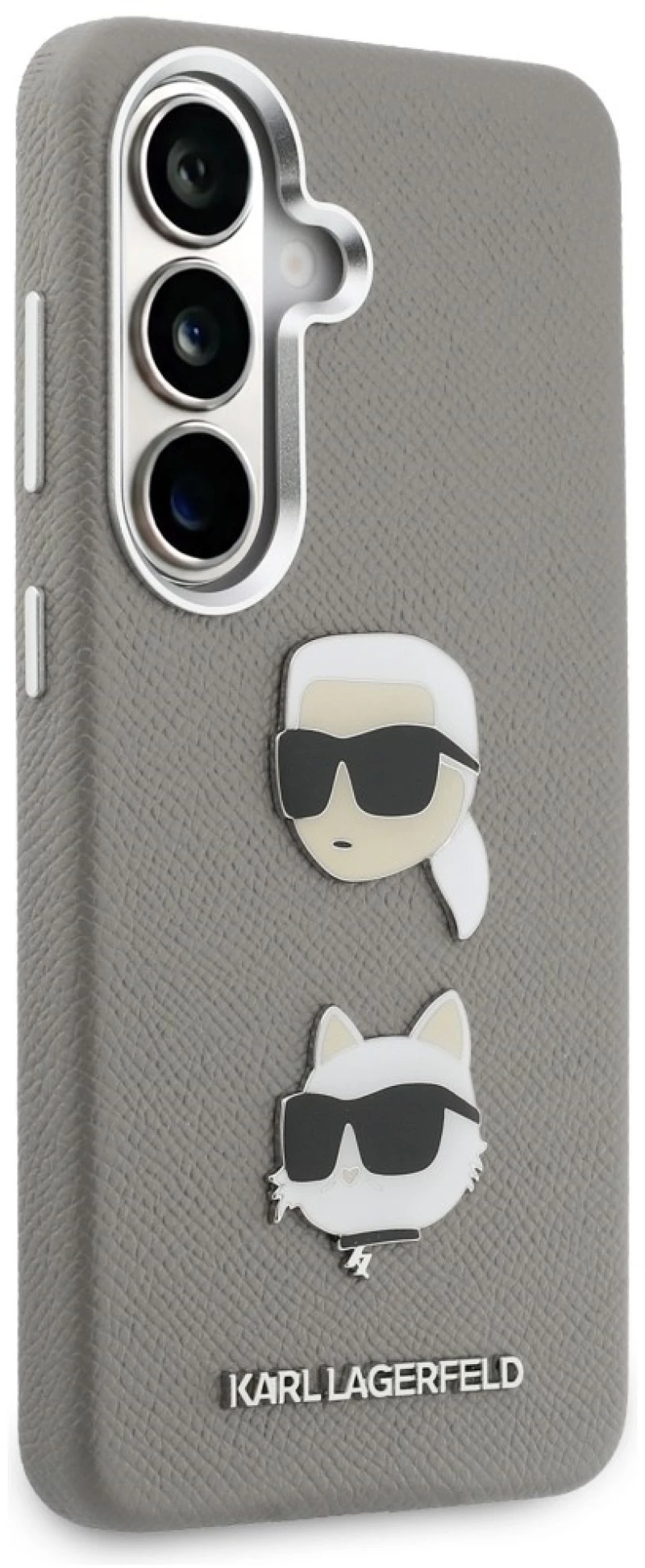Karl Lagerfeld Saffiano Double Heads Metal case for Samsung Galaxy S26 - silver