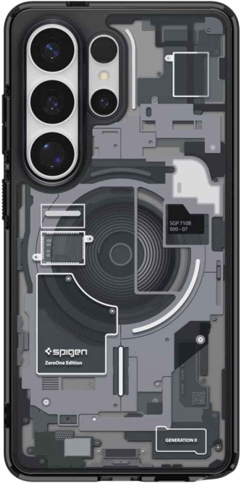 Spigen Ultra Hybrid Mag MagSafe Case for Samsung Galaxy S26 Ultra Zero One - Clear Black