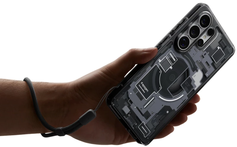 Spigen Ultra Hybrid Mag MagSafe Case for Samsung Galaxy S26 Ultra Zero One - Clear Black