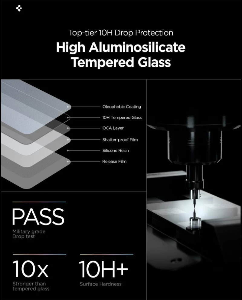 Spigen Glas.Tr Ez Fit Pro HD Privacy Glass for Samsung Galaxy S26+