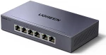 Switch Ugreen 6-Port 1Gb/s Ethernet Switch with PoE - Gray