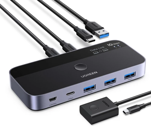 Ugreen switch USB-C USB-A 10Gb/s - gray