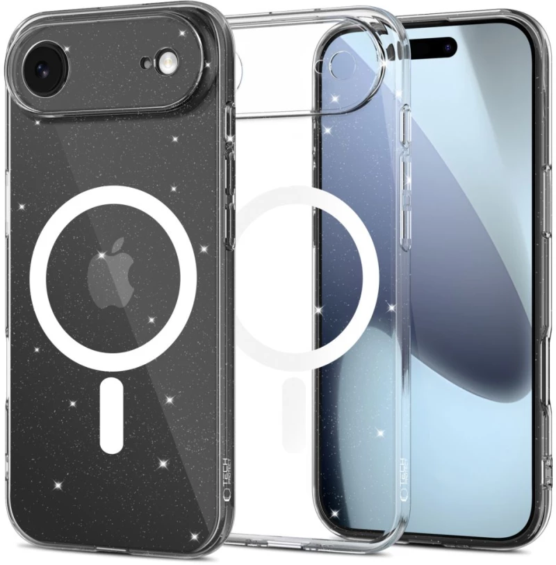 Tech-Protect FlexAir MagSafe Case for iPhone 17 Air - Clear Glitter