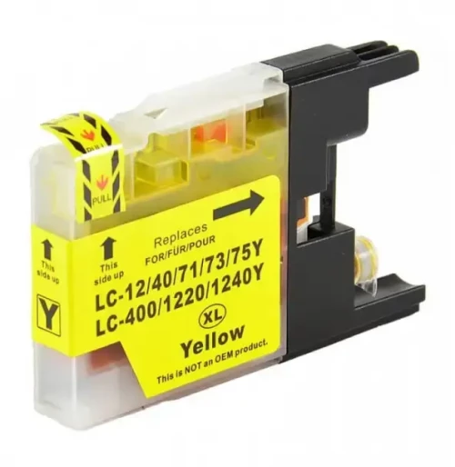 Συμβατό μελάνι Brother LC12/17/73/77/75/79/400/450/1240/1280 Yellow