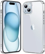 iPhone 15 (6.1 inch) - Slim Phone Case, Silicone Case,Transparent, (oem)