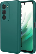 Xiaomi Redmi 15 5G ((169.48 x 80.45 x 8.4 mm))- Protective Case with Microfibre Case – Dark Green (oem)
