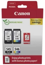 Canon Pg-545 Cl-546 Photo Value Pack με 1 Μελάνι InkJet Μαύρο (8287B008)