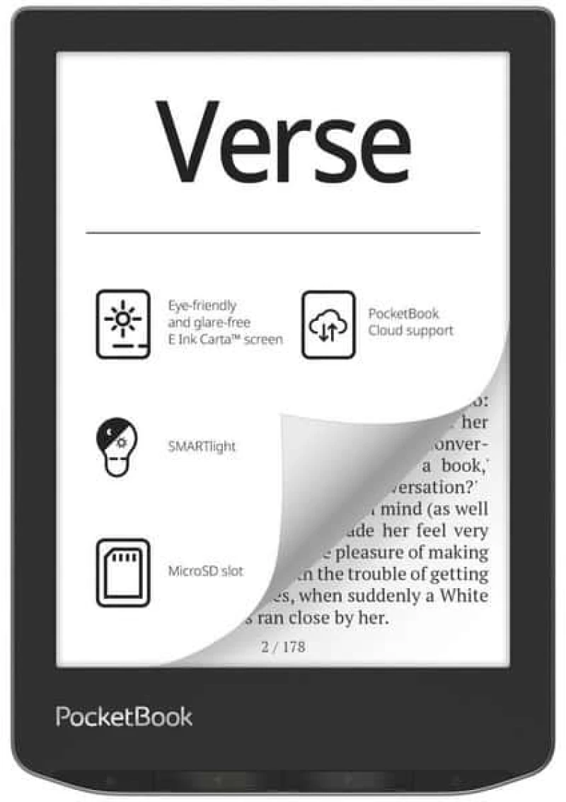Pocketbook Verse με Οθόνη Αφής 6 (8GB) Γκρι