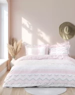 Κουβερλί Hamptons Μονό 160x240 Ροζ, Γκρι Μονό 160x240