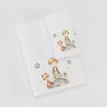Πετσέτες Σετ 2ΤΜΧ Little Prince Λευκό 70 x 120 / 30 x 50 cm