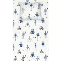 Σεντόνι Σετ 2ΤΜΧ Megabot Μονό Μπλε 160 x 240 cm + 50 x 70 cm