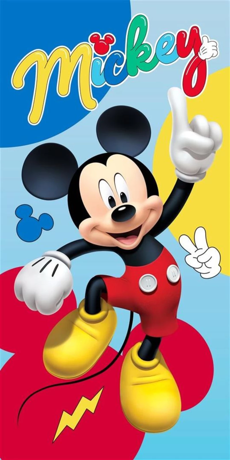 Πετσέτα Θαλάσσης Quick Dry Disney Home Mickey 179 70X140 Sky Blue 100% Microfiber - -