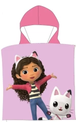 Πόντσο Θαλάσσης Quick Dry DreamWorks Gabby's Dollhouse 427 50X100 Pastel Lilac 100% Microfiber - -