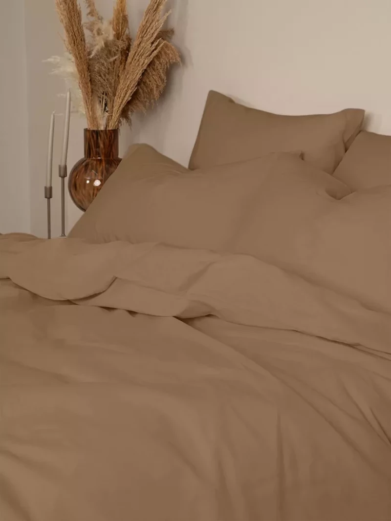 Παπλωματοθήκη Cotton Feelings 118 Brown Υπέρδιπλη (230x250) - -
