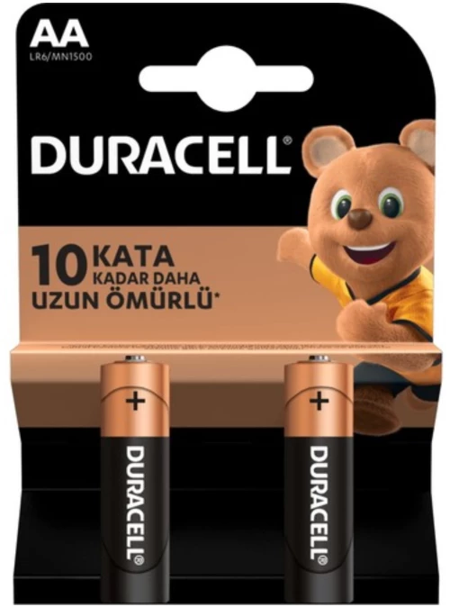 DURACELL ALKALINE BATTERY LR06AA BLISTER 2