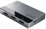 CABLETIME HDMI splitter CT-HSP4K2-AG, 1 σε 2, 4K/60Hz, uni-directional, γκρι