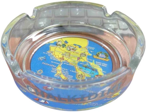 Σταχτοδοχείο Souvenir γυάλινο - Halkidiki - 612589