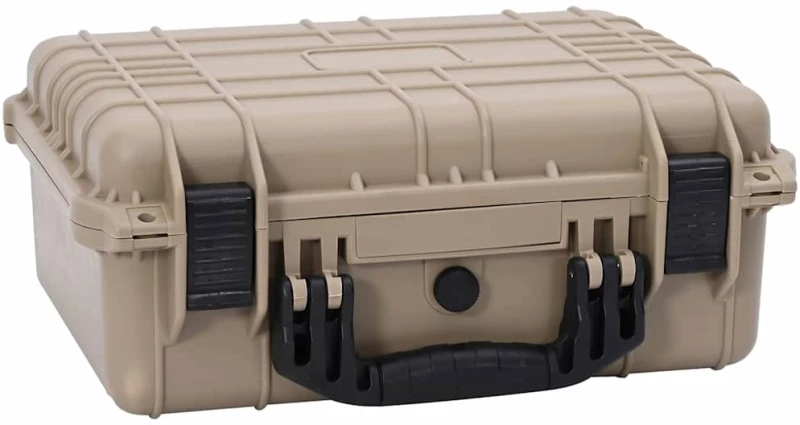 vidaXL Σκληρή βαλίτσα με αποθήκευση Άμμος 40,5 x 33 x 17,5 εκ.