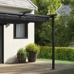 vidaXL Κιόσκι Ανθρακί 300 x 300 x 200 cm Πολυεστέρας