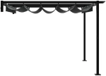vidaXL Κιόσκι Ανθρακί 300 x 300 x 200 cm Πολυεστέρας