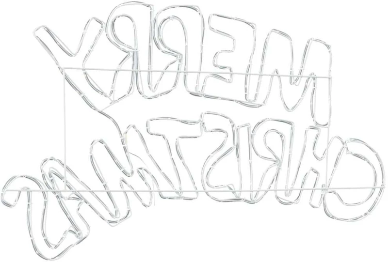 vidaXL Χριστουγεννιάτικη Πινακίδα Πολύχρωμο 99,5 x 54 εκ PVC