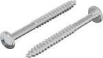 vidaXL Ξυλοβίδα 2 pcs Ασημί 9,8 x 53 mm Ατσάλι