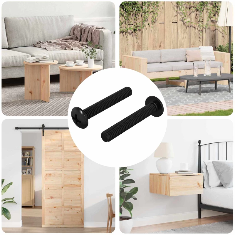vidaXL Βίδα 2 pcs Ασημί 5 x 30 mm Σίδερο