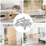 vidaXL Ξυλοβίδες 12 pcs Ασημί M6 x 70 χιλ. Ατσάλι