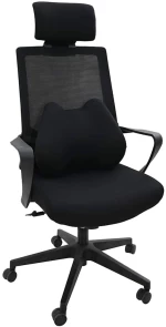 vidaXL Μαξιλάρι πλάτης Μαύρο Αφρός Μνήμης 40 x 32 x 13 εκ