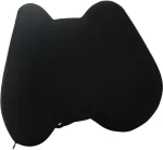 vidaXL Μαξιλάρι πλάτης Μαύρο Αφρός Μνήμης 40 x 32 x 13 εκ
