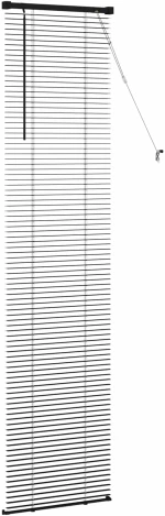vidaXL Βενετσιάνικη Σκίαση Μαύρο 213 x 50 εκ PVC