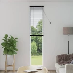 vidaXL Βενετσιάνικη Σκίαση Μαύρο 213 x 60 εκ PVC