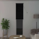 vidaXL Βενετσιάνικη Σκίαση Μαύρο 213 x 60 εκ PVC