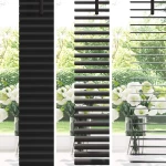 vidaXL Βενετσιάνικη Σκίαση Μαύρο 213 x 60 εκ PVC