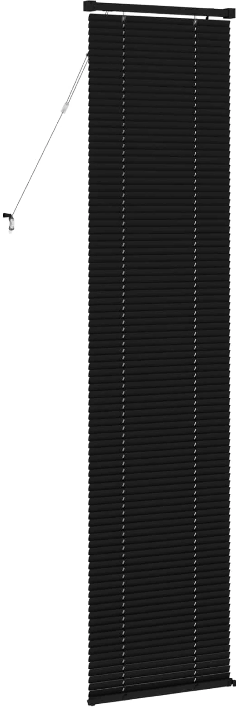 vidaXL Βενετσιάνικη Σκίαση Μαύρο 213 x 60 εκ PVC
