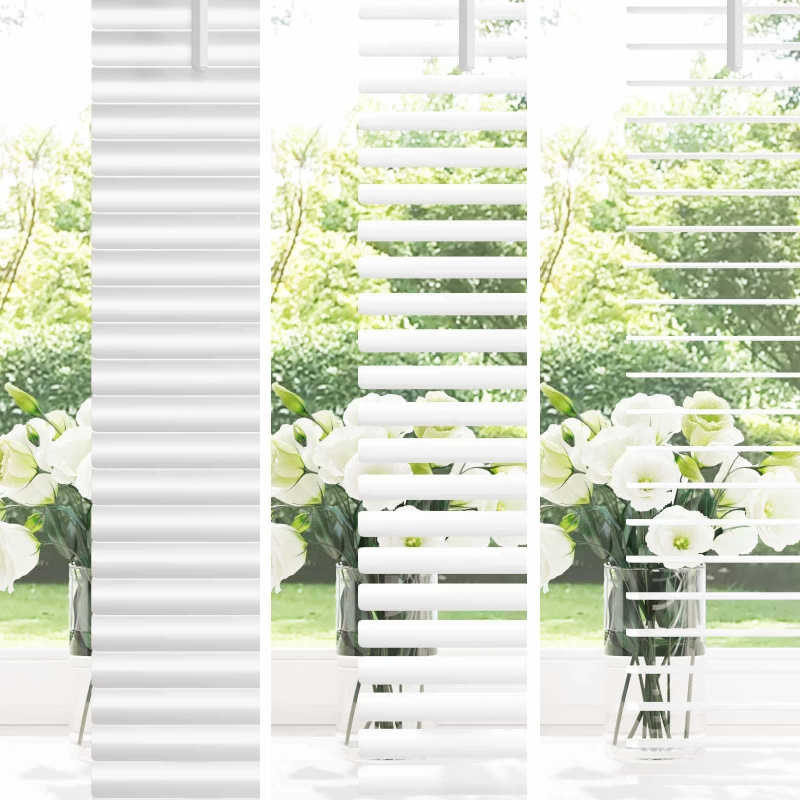 vidaXL Βενετσιάνικη Σκίαση Λευκός 150 x 130 εκ PVC