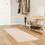 vidaXL Χαλί Runner MARSA Κρεμ 50 x 150 cm Πολυέστερ και PVC
