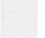 vidaXL Βενετσιάνικη Σκίαση Λευκός 150 x 150 cm PVC