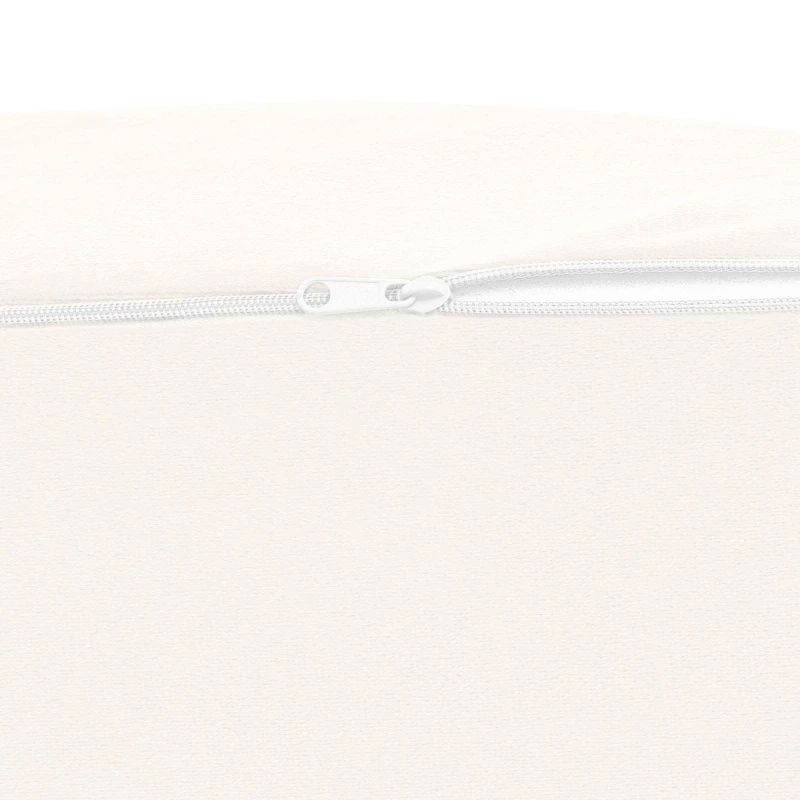 vidaXL Μαξιλάρι Ποδιών Λευκό 68 x 40 x 18 εκ. PU Αφρός