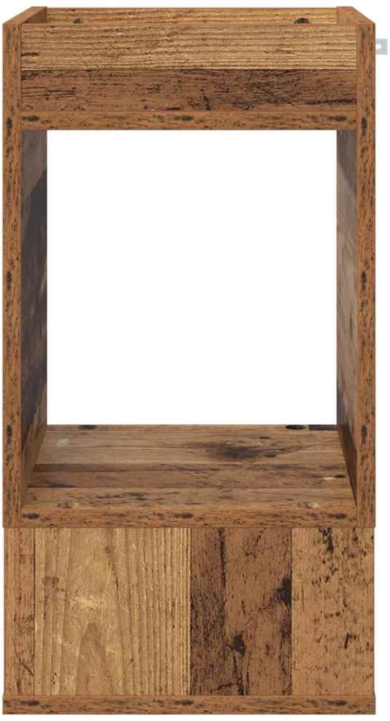 vidaXL End Table Παλιό ξύλο 30 x 30 x 56 εκ. Επεξεργασμένο ξύλο