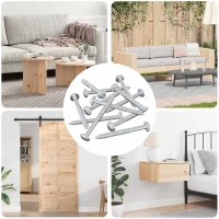 vidaXL Ξυλοβίδα 3273 pcs Ασημί 9,8 x 53 mm Ατσάλι