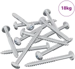 vidaXL Ξυλοβίδα 3273 pcs Ασημί 9,8 x 53 mm Ατσάλι