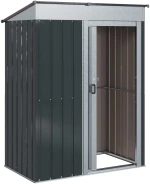 vidaXL Κηποσυνθέσεις Ανθρακί 137 x 81 x 180 εκ Μέταλλο