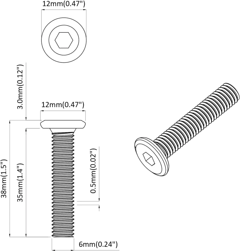 vidaXL Βίδα με κλειδί κεφαλής 2514 pcs Ασημί Ατσάλι