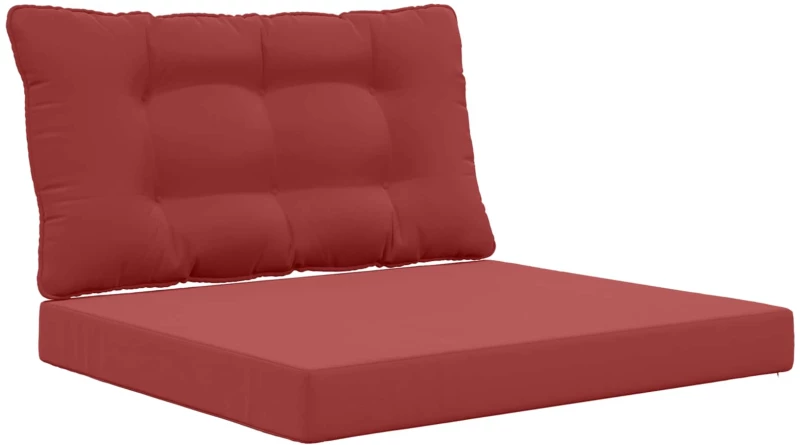 vidaXL Μαξιλάρι Καναπέ Εξωτερικού Χώρου 2 pcs Μπορντό Πολυεστέρας