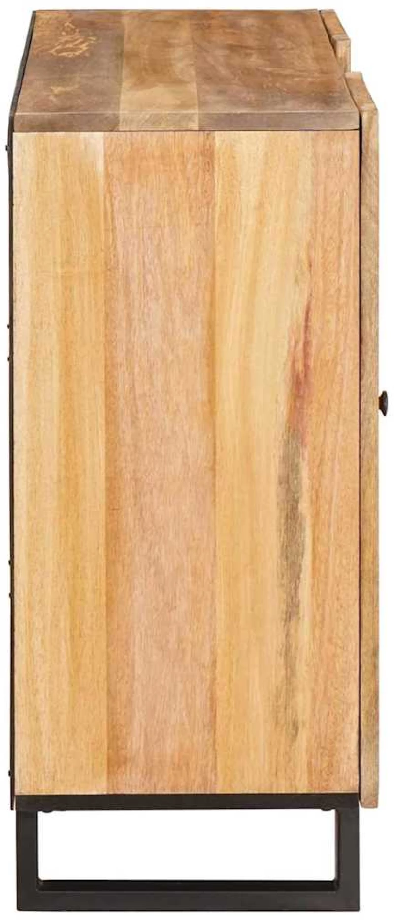 vidaXL Highboard με αποθήκευση Καφέ 90 x 33 x 75 εκ Στερεό ξύλο μάνγκο